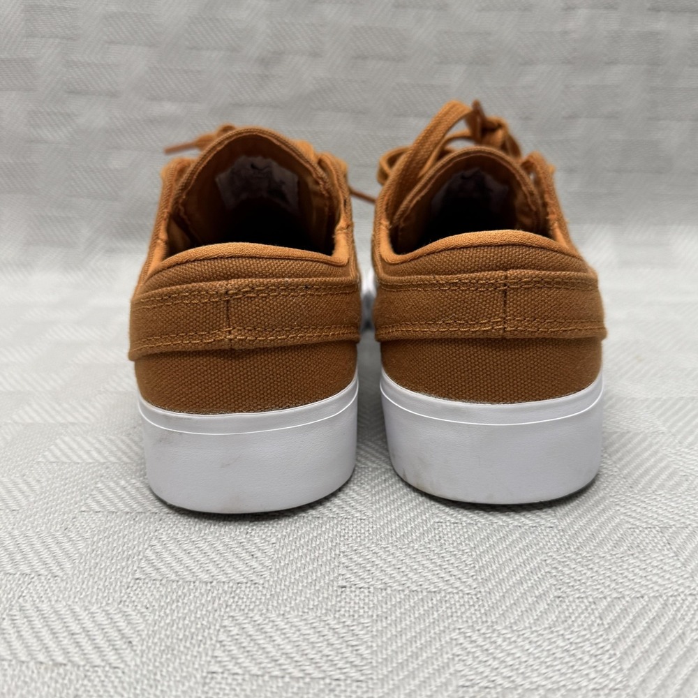 Nike SB Stefan Janoski Shoes Mens Size 4 Brown White Canvas Zoom Air AR7718-208 - Picture 3 of 8